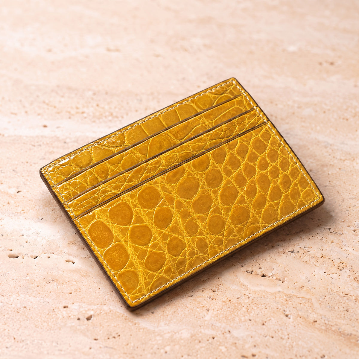 Crocodile Leather Card Holder