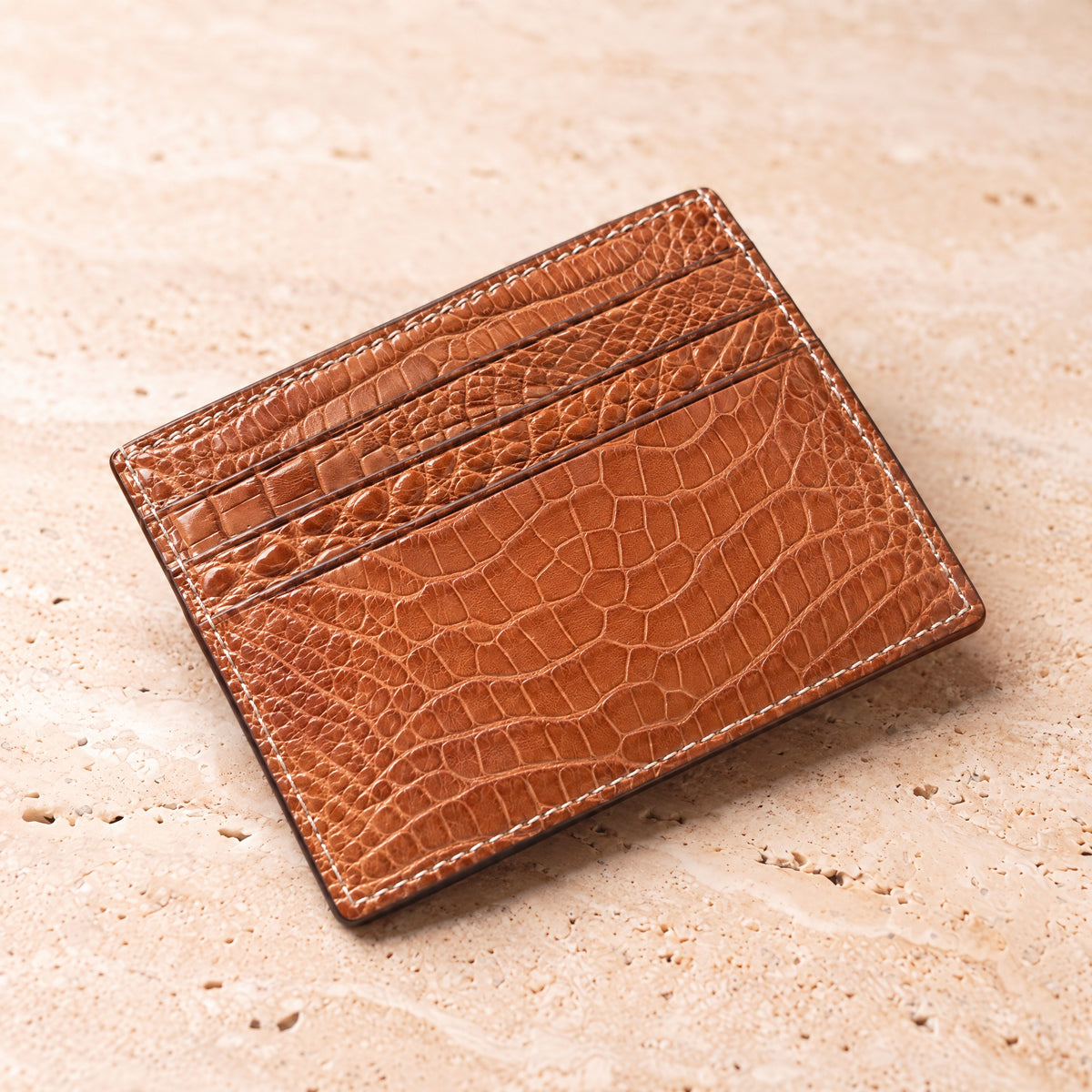 Crocodile Leather Card Holder