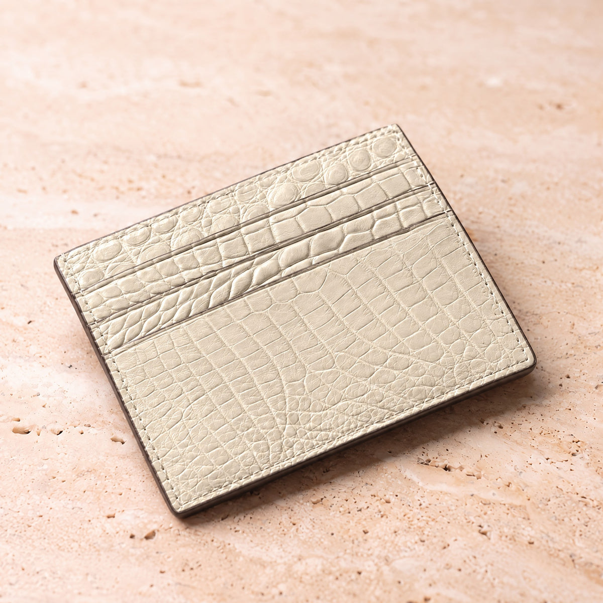 Crocodile Leather Card Holder