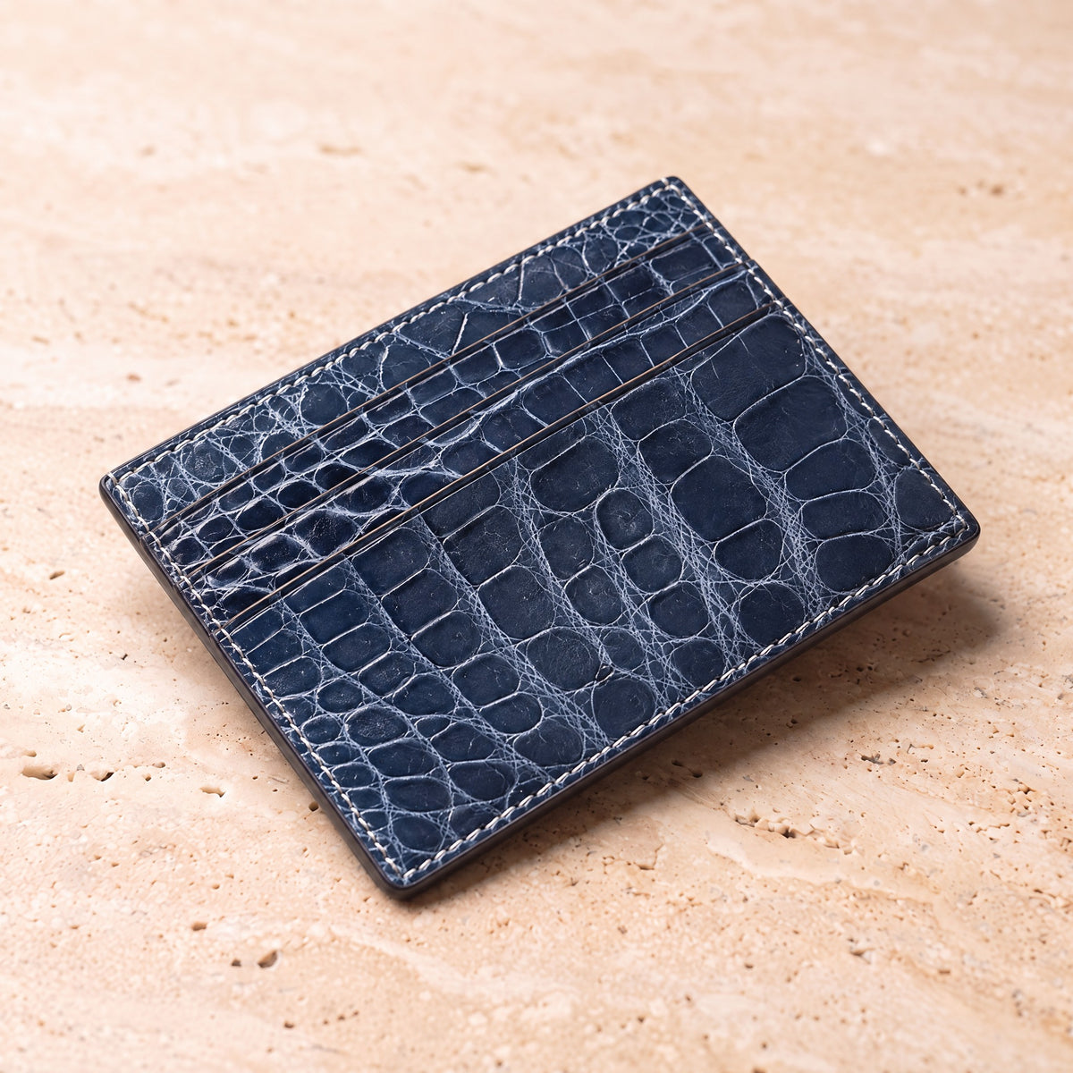 Crocodile Leather Card Holder