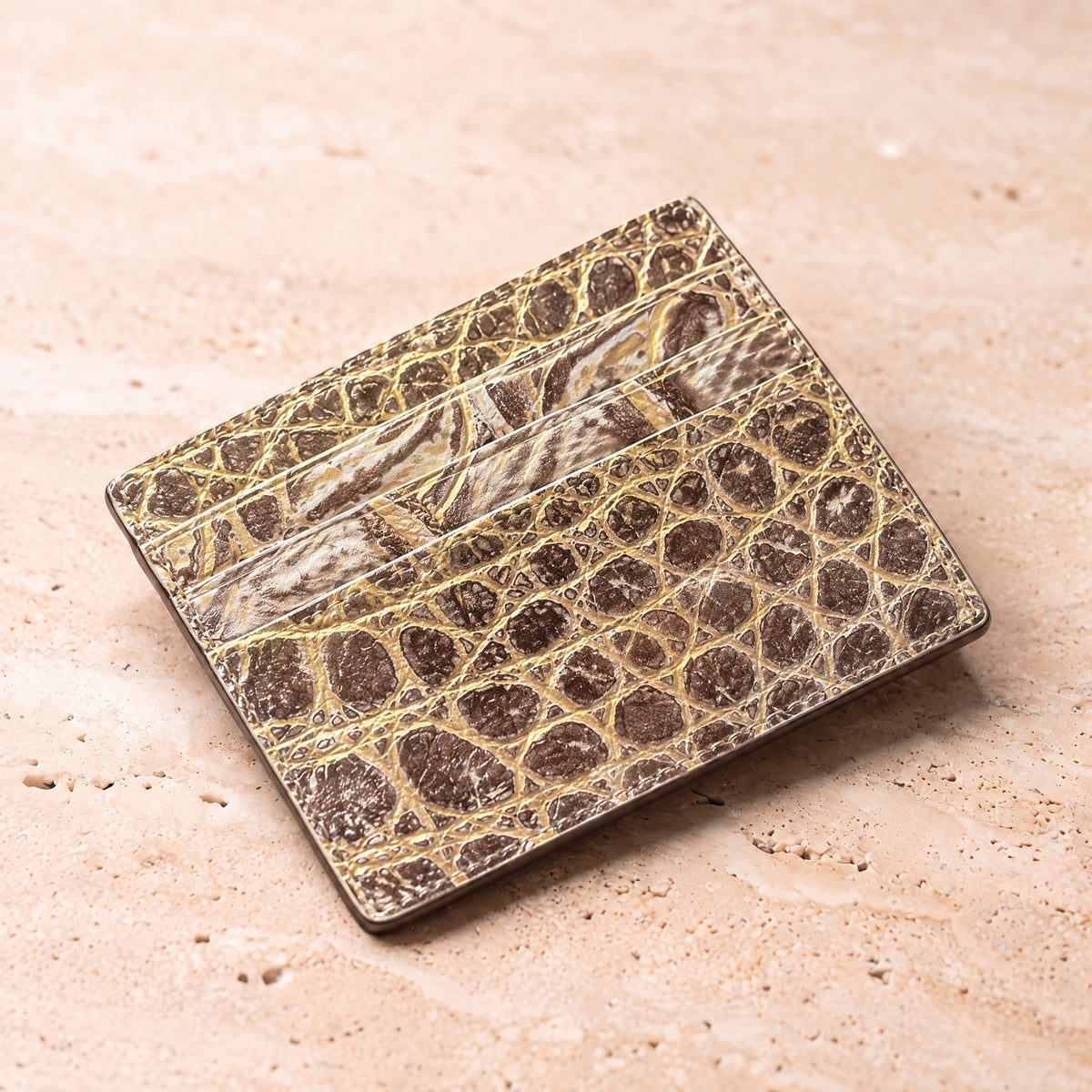 Crocodile Leather Card Holder