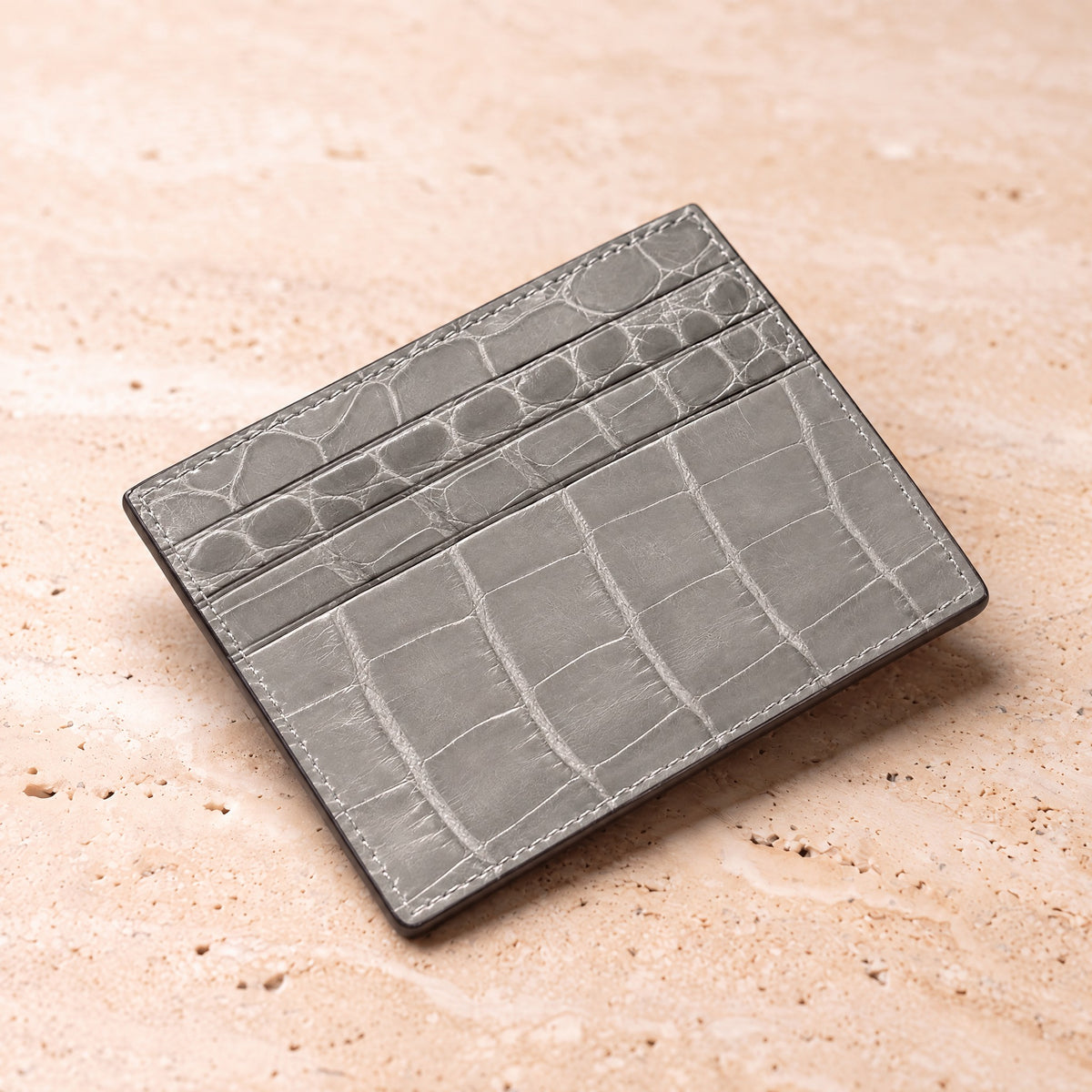 Crocodile Leather Card Holder