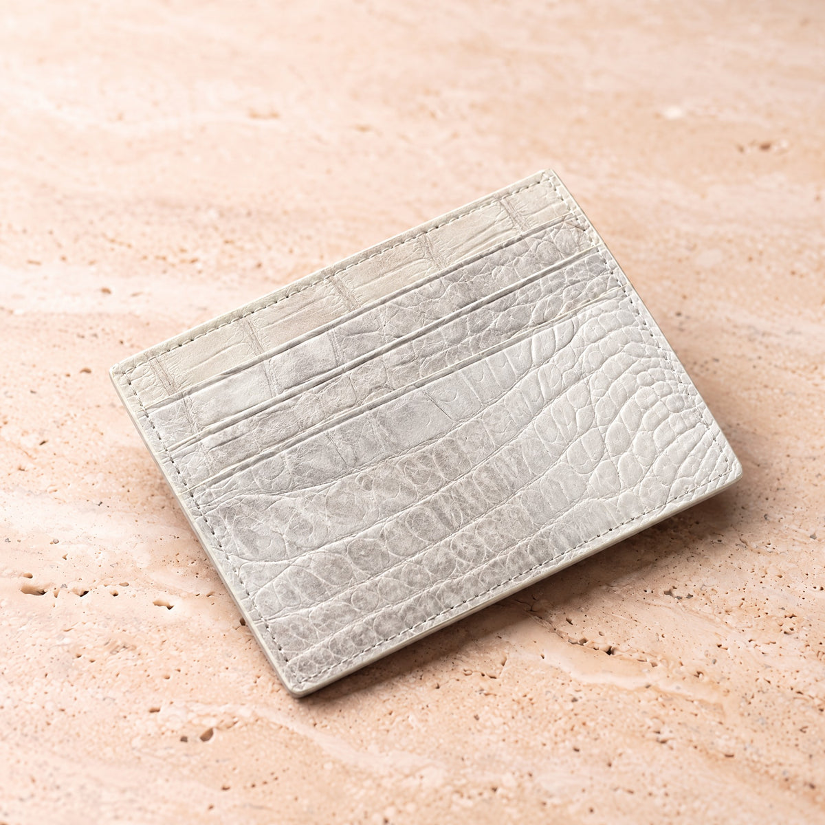 Crocodile Leather Card Holder
