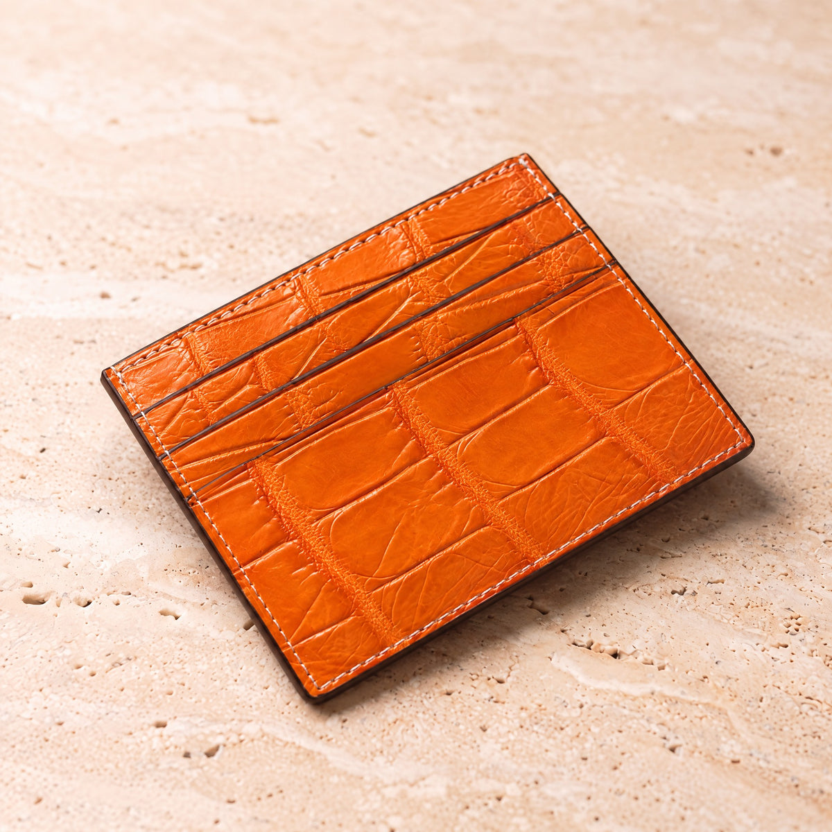 Crocodile Leather Card Holder