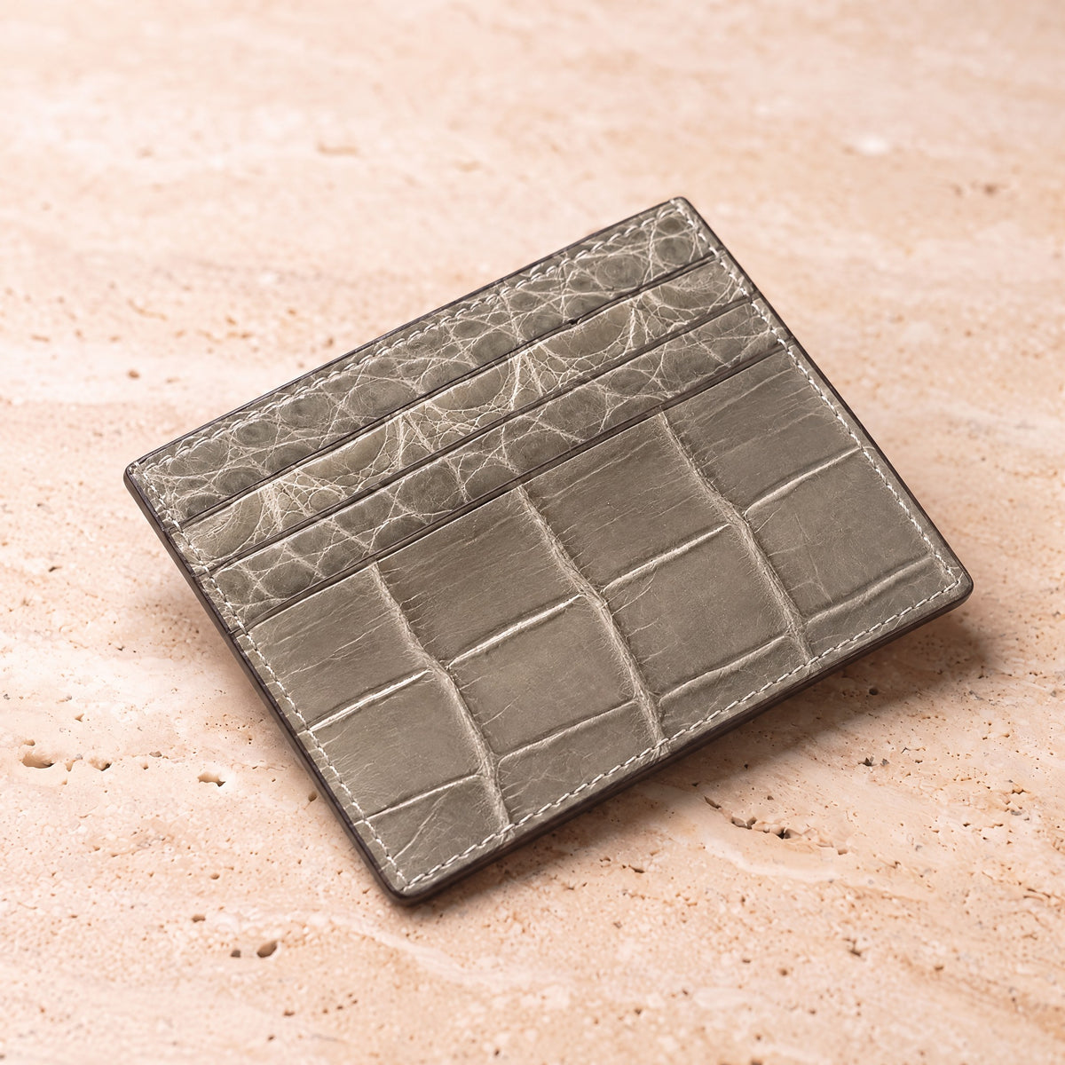 Crocodile Leather Card Holder