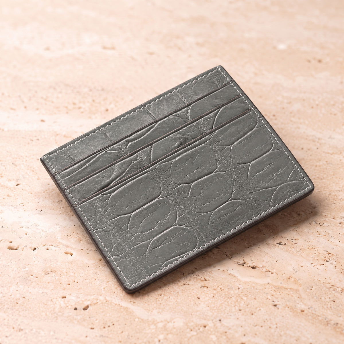Crocodile Leather Card Holder