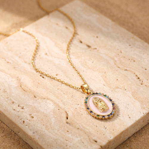 Guadalupe Medallion Necklace by BLK LABEL