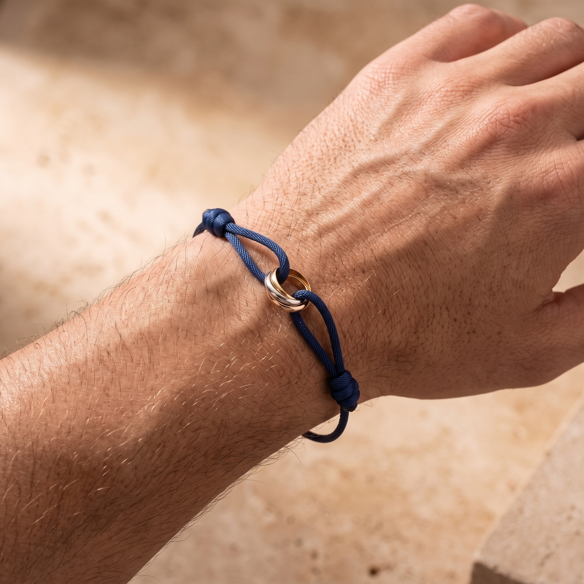 Trilogy Bracelet worn on model