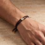 Summit Cord Bracelet worn on model