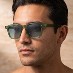 Nomad Square Sunglasses worn on model